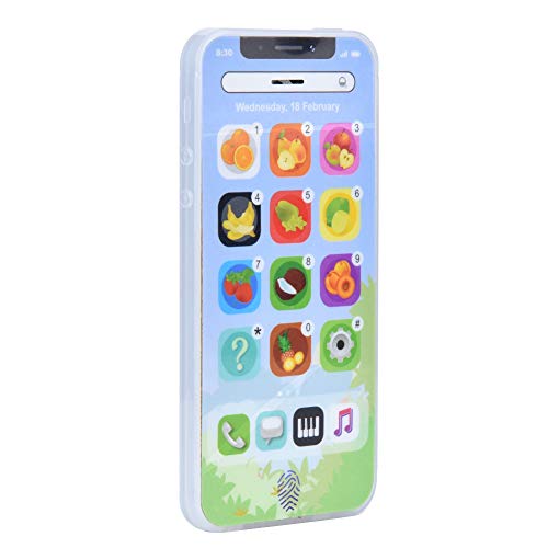 TOPINCN Bright Plastic Kids Handy Spielzeug USB Wiederaufladbar Englisch Lernen Musik Baby Handy Bildung Bildung von TOPINCN
