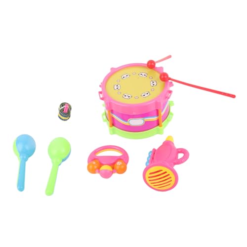 TOPINCN Buntes Spielzeug Bell Sand Hammer Trompete Set, die Wahrnehmung, Erinnerung und Kreativität von Kindern Entwickeln, Ideale von TOPINCN