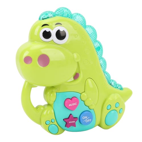 TOPINCN Cartoon Animal Dinosaur Musikspielzeug mit Mehreren Klängen und Musikauswahl für, Farbenfrohe Lichter Elektronisches Klavierspielzeug für Babys (Green) von TOPINCN