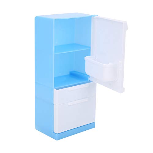 TOPINCN Das Spielzeug des Puppenkühlschranks Verbessert den Mini -Puppenkühlschrank auf Kognitiver Ebene für die Größe der Zifferblätter: 7,1 * 2,2 * 3,1 Zoll von TOPINCN
