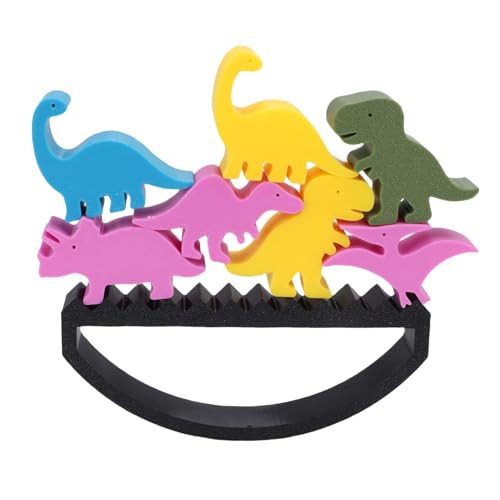 TOPINCN Dinosaurier Stapels Pielzeug, Kunststoff-Stapel Blöcke Kleinkind-Balancing-Block-Sets für Kinders 3-5 für Feine Motorische Fähigkeiten von TOPINCN