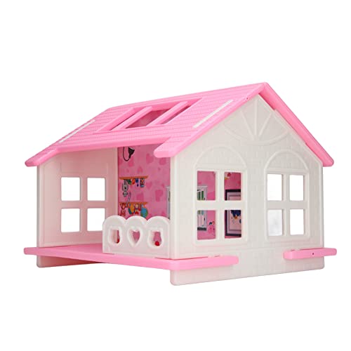TOPINCN Dollhouse House Kit Zarte Miniatur Winziges Dachdeck für Eltern Plastikmaterial von TOPINCN