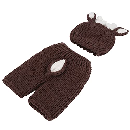 TOPINCN Hochwertiges Neugeborenes Baby Hirschfotografie Requent Handgefertigtes Baumwollbody -Hutkostüm für Einprägsames Fotoshooting Khaki TOPINCN Hochwertiges Neugeborenes Baby Hirschfotografie Requent Handgefertigtes Baumwollbody -Hutkostüm für Einprägsames Fotoshooting Khaki von TOPINCN