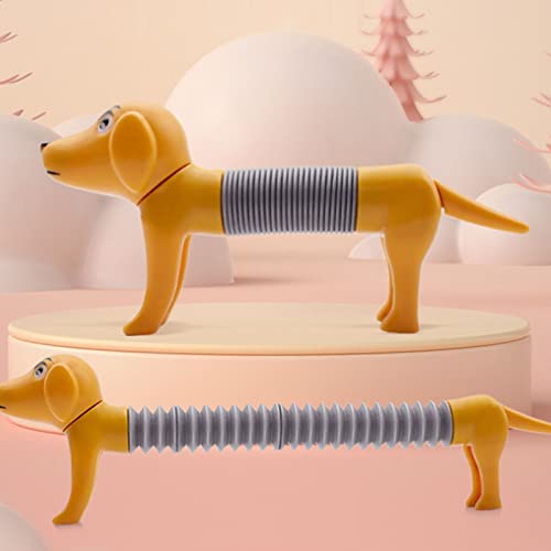 TOPINCN Hund Pop Tubes Sinnesspielzeug für Stressabbau Form ändern Feinmotor Fähigkeiten Autismus Sensorisches Hund Spielzeug für mit Autismus (Gray) von TOPINCN