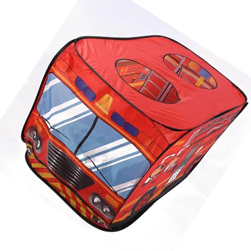 TOPINCN Ice Cream Truck Faltbares Zelt Atmungsable Tragbares Spielhaus für Polyester Stoff Feuerwehrlaste Spiel Zelt (Tippe A) von TOPINCN