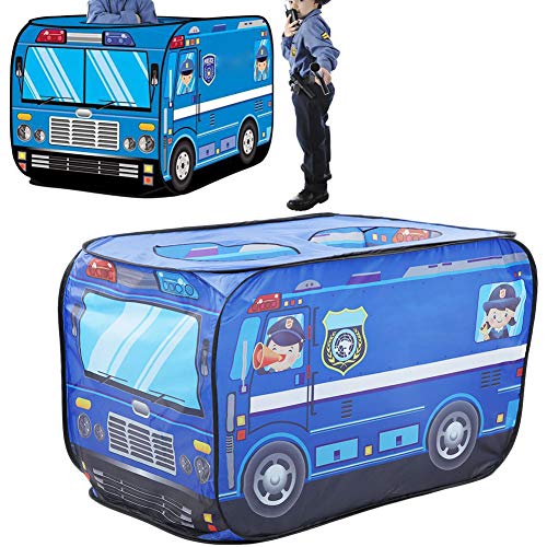TOPINCN Ice Cream Truck Faltbares Zelt Atmungsable Tragbares Spielhaus für Polyester Stoff Feuerwehrlaste Spiel Zelt (Typ B) von TOPINCN