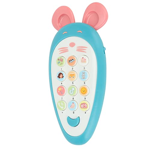 TOPINCN Interaktive Babyspiel -Telefone mit Silikondeckel, Frühes Telefonspielzeug für die Kognitive Entwicklung, Bildspielzeug von Bildungshandy für Babys und Kleinkinder, Ideal für Sprachlernen von TOPINCN