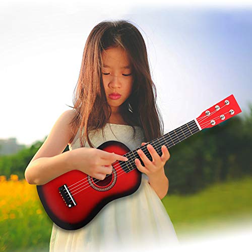 TOPINCN Kindergitarrenspielzeug für Kinder für Anfänger, Tragbares und Sicheres Musikinstrument für Kinder, Inspiriert Kreativität und Auditorische Fähigkeiten, für Kinderstudentische Anfänger (Rot) TOPINCN Kindergitarrenspielzeug für Kinder für Anfänger, Tragbares und Sicheres Musikinstrument für Kinder, Inspiriert Kreativität und Auditorische Fähigkeiten, für Kinderstudentische Anfänger (Rot) von TOPINCN