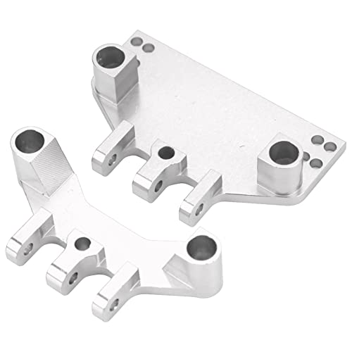 TOPINCN Langlebiger RC -Auto -Modified Accessoires Feine Verarbeitung Vorne und Hintere Spurstange Sockel für MN86 MN86S 1/12 RC Autos (Silver) von TOPINCN