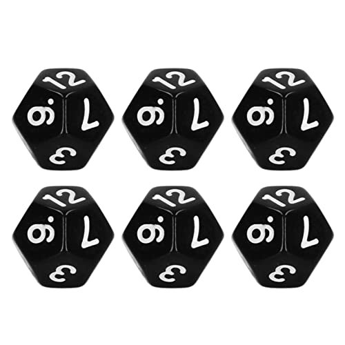 TOPINCN Laut Polyedral Set Exquisites Set Tragbares Arbeitship mit Leicht zu Lesen -Zahlen für das Pub Game Family Party Brettspiel, 40 Stück für Bildung und Unterhaltung (Black) von TOPINCN