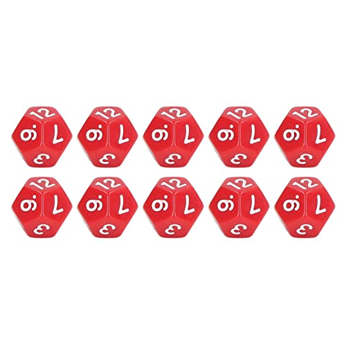 TOPINCN Laut Polyedral Set Exquisites Set Tragbares Arbeitship mit Leicht zu Lesen -Zahlen für das Pub Game Family Party Brettspiel, 40 Stück für Bildung und Unterhaltung (Rot) von TOPINCN