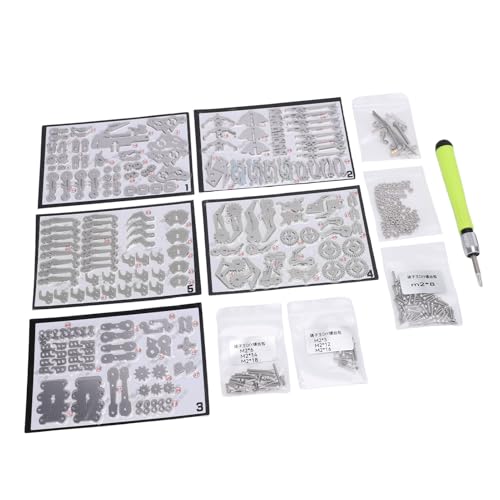 TOPINCN Metall 3D -Rätsel für Erwachsene Mechanische Montagemodell DIY Building Kit STEM -Bildungsspielzeug für Erwachsene DIY Mechanische Puzzle Bausteine (Silver) von TOPINCN