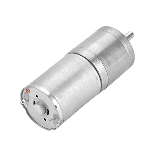 TOPINCN Metallgetriebe Motor Motor Low DC Spexe für Miete für Elektronische Miete, 1 Stcs-Roboter 25 Mm DC 12V 25GA-370 für die Maschine für Haustiernahrung (12 V 300 U/min) von TOPINCN