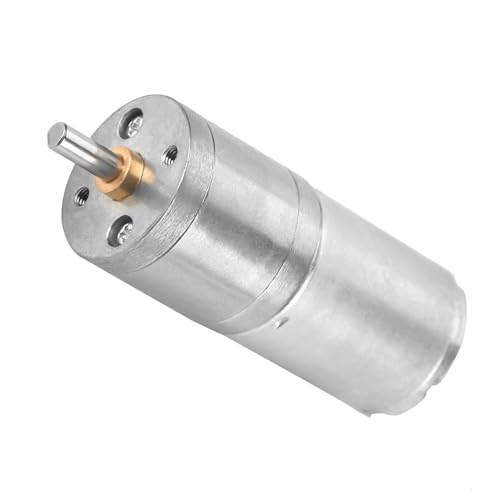 TOPINCN Metallgetriebe Motor Motor Low DC Spexe für Miete für Elektronische Miete, 1 Stcs-Roboter 25 Mm DC 12V 25GA-370 für die Maschine für Haustiernahrung (12 V 5 UPM) von TOPINCN