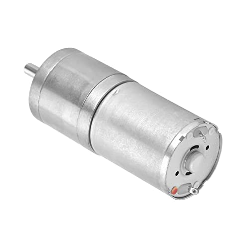 TOPINCN Metallgetriebe Motor Motor Low DC Spexe für Miete für Elektronische Miete, 1 Stcs-Roboter 25 Mm DC 12V 25GA-370 für die Maschine für Haustiernahrung (12 V 500 U/min) von TOPINCN