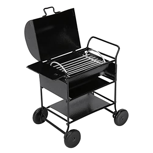 TOPINCN Mini Doll House BBQ Rack Play Handurning Iron Grill Doll House Toys 1:12 von TOPINCN