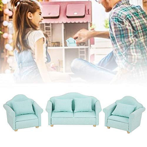 TOPINCN Mini Doll House Plaid Weich (Matcha-Grün) von TOPINCN