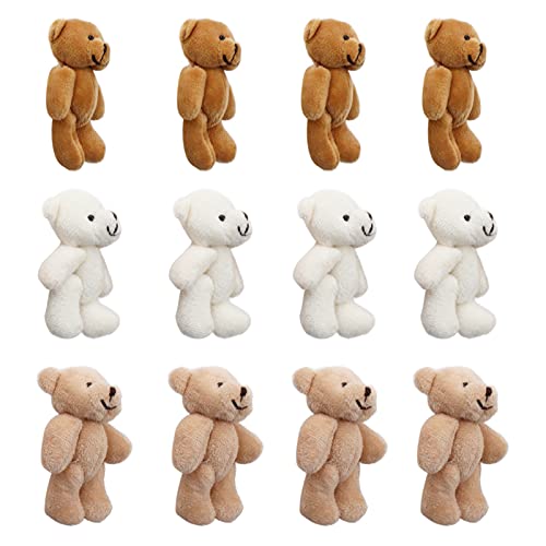 TOPINCN Mini Gefüllte Bären für Klassenzimmerdekorationen, Kleine Plüschpuppenbären für das Autohängen, 12 -Set von 12 TOPINCN Mini Gefüllte Bären für Klassenzimmerdekorationen, Kleine Plüschpuppenbären für das Autohängen, 12 -Set von 12 von TOPINCN