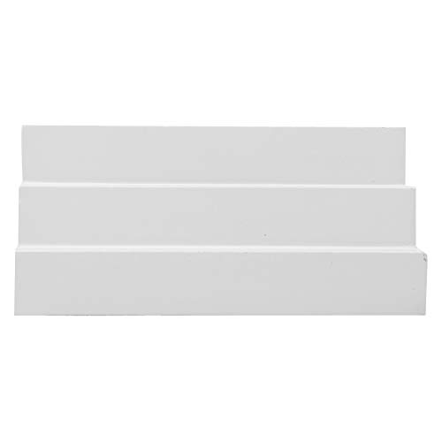 TOPINCN Miniature Weiße Puppenhaustreppe für 1:12 DIY Mini Model Toy, Umweltfreundliches Holzmaterial, Süßes und Schönes Puppenhaus -Accessoire für die Villa -Szene (weiße Stufen) von TOPINCN