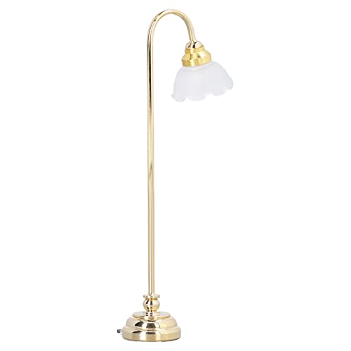 TOPINCN Miniaturpuppenhausboden Vintage Lampe Heiße Stil Licht für do -IL Self Dreamhuis Schlafzimmer Wohnzimmer Büro 1/12 Skala Möbelmöbel: Metall, Plastik von TOPINCN