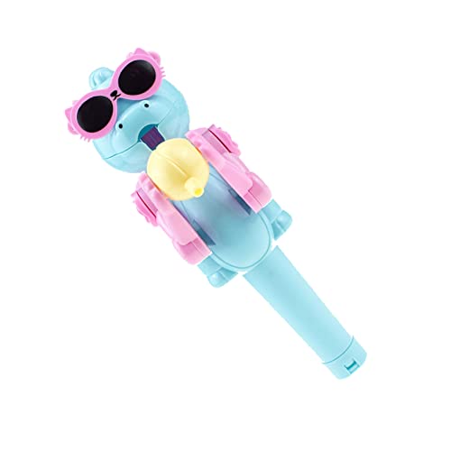 TOPINCN Niedliche Tierische Lollipop -Roboterhalterin für Mädchen, Lustige Lollipop -Box/Cover für Saubere Aufbewahrung Ideale, 21 cm (Blauer Dinosaurier) von TOPINCN