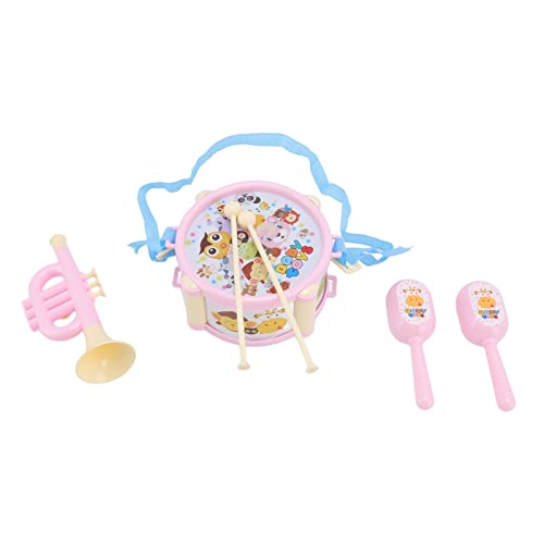 TOPINCN Pädagogische Baby Musical Set-Cartoon-Muster mit Reichhaltigem Farbpassend für Frühes Lernen- -Kit Geeignet für über 3 Jahre Alt (PINK) von TOPINCN