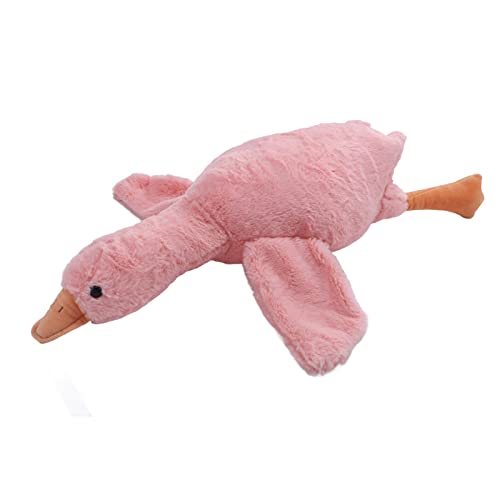TOPINCN Plüsch Gänsespielzeug Süßer Tierkissen Werfen Schönes Gefülltes Spielzeug für Sofa Schlafzimmer Dekoration für Erwachsene, 31,5in (PINK) von TOPINCN