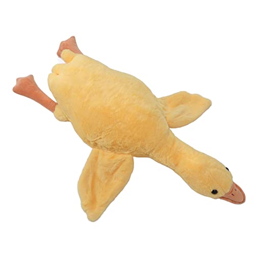 TOPINCN Plüsch Gänsespielzeug Süßer Tierkissen Werfen Schönes Gefülltes Spielzeug für Sofa Schlafzimmer Dekoration für Erwachsene, 31,5in (Yellow) von TOPINCN