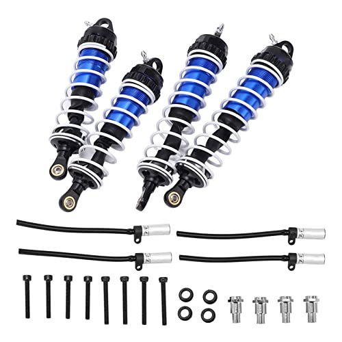 TOPINCN RC -Aluminium -Stoßdämpfer für ZD Racing 07 1/7 Modellfahrzeug, Stabiles Fahren, RC Autoteile Kit (Blau Schwarz) von TOPINCN