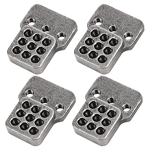 TOPINCN RC -Auto -Stoßdämpfermontage aus überlegener Aluminiumlegierung für WPL C14/C24/mn D90, Verbesserung der Gesamtleistung, Packung von 4 (Ti-Farbe) von TOPINCN