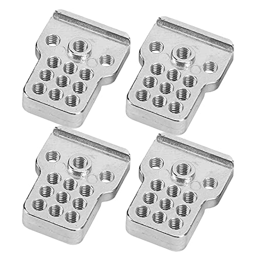 TOPINCN RC -Auto -Stoßdämpfermontage aus überlegener Aluminiumlegierung für WPL C14/C24/mn D90, Verbesserung der Gesamtleistung, Packung von 4 (White) von TOPINCN