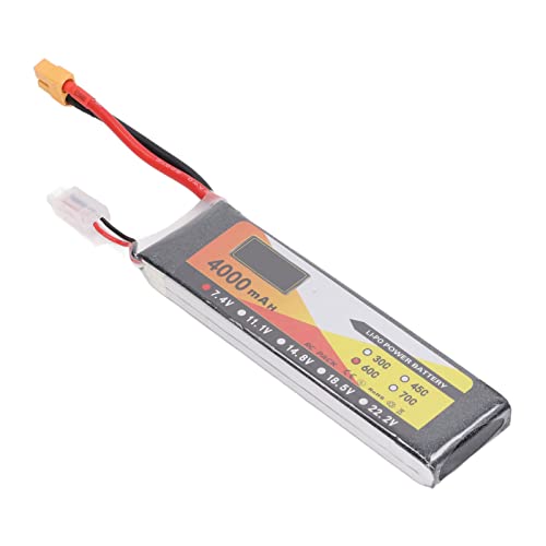 TOPINCN RC LiPo Akku, 4000mAh Entladerate 2S XT60 Stecker LiPo Akku, 7,4V 60C Akku für Ferngesteuerte Fahrzeuge TOPINCN RC LiPo Akku, 4000mAh Entladerate 2S XT60 Stecker LiPo Akku, 7,4V 60C Akku für Ferngesteuerte Fahrzeuge von TOPINCN