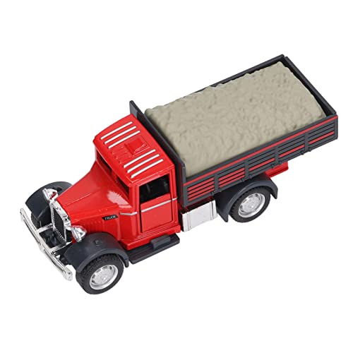 TOPINCN Retro Alloy Transport Truck Modell 1:32 Skala Bildungsspielzeug für, Ideales für Modellliebhaber (Sand) von TOPINCN