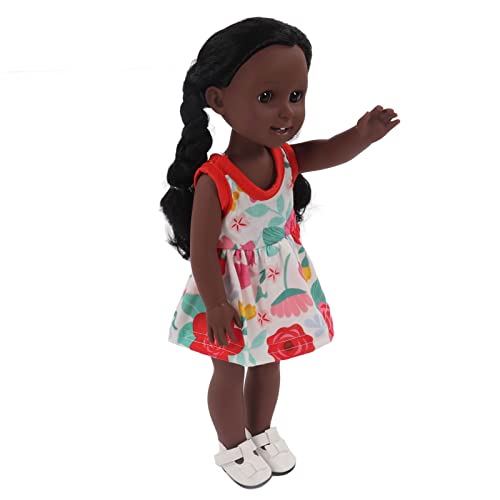 TOPINCN Schwarze Mädchenpuppe Schöne Simulierte 15 -Zoll -Vinylpuppe mit Haselnussbraunen Augen für Fotografien, Hausdekoration, Puppenkleidung Inklusive TOPINCN Schwarze Mädchenpuppe Schöne Simulierte 15 -Zoll -Vinylpuppe mit Haselnussbraunen Augen für Fotografien, Hausdekoration, Puppenkleidung Inklusive von TOPINCN