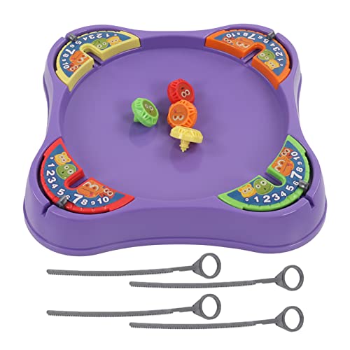 TOPINCN Small Game Multiplayer Competitive Battle Toy Top mit Gyroscope Disc für Intellektuelle Entwicklung, Kinderspielzeug Top mit Glattem Material (4 Spieler) von TOPINCN