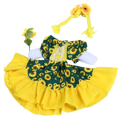 TOPINCN Sonnenblumengans -Outfits Rock Einzigartige Fade Proof Machine Waschabs Gans Statue -Kostüm mit Sonnenblumenperücken für die Dekoration von TOPINCN