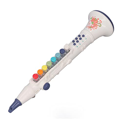 TOPINCN Süßes Klarinettenspielzeug Lustiges Musikinstrument Zum Musikspiel durch Blasen und Spielen, Bildungsspielzeug für Kindergeburtstag (White) von TOPINCN