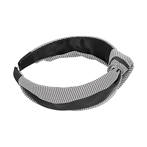 TOPINCN Sweet Bownot Head Hoop Schöne Haarpause für Gesichtswäsche DREI Farben, die für die Abpassung Verschiedener Outfits Erhältlich Sind (Farbblock -Kopfbandstreifen schwarz) von TOPINCN