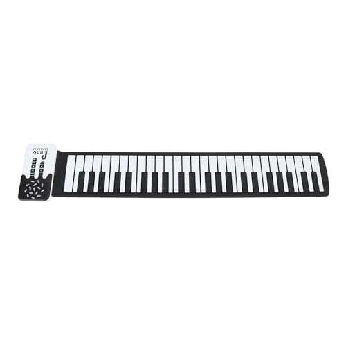 TOPINCN Tragbares Roll -up -Tastatur Klavier 49 Tasten Falten USB Wiederaufladbare Silikon Handroll Klavier für Musikalische Praxis von TOPINCN