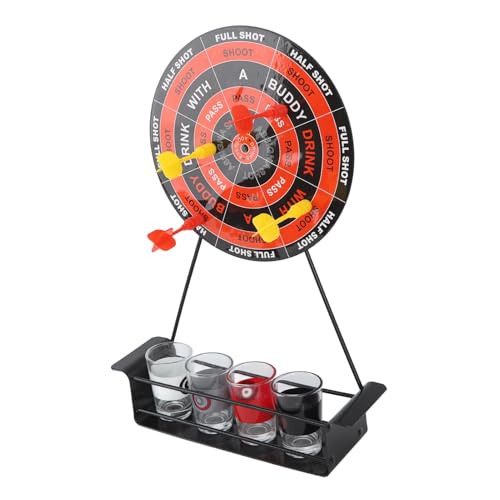 TOPINCN Trinkpartyspiel, Erwachsene Magnetische Dart -Trinkspielset, Weihnachtsfeier -Dekor mit Glas für Bar Party -Requisiten von TOPINCN
