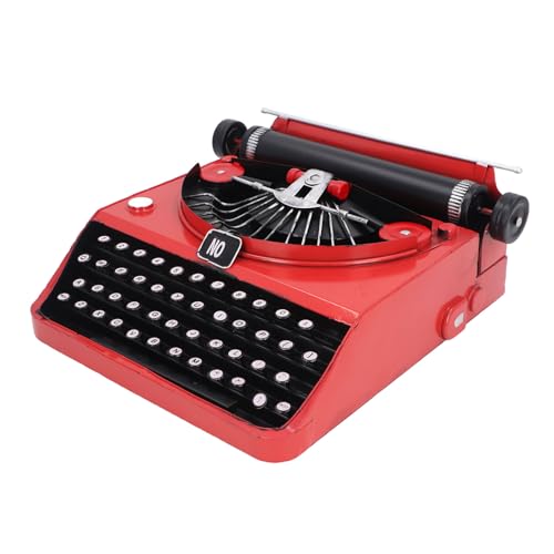 TOPINCN Vintage Handgefertigtes Eisen Retro Schreibmaschinenmodelldekor für Home Office Display Künstlerische Nostalgie für Alle Anlässe 12.2x12.2x4.53in von TOPINCN