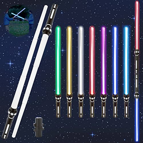 TOPJOWGA Doppelklingen Laserschwert, 2 in 1 Duell Lichtschwert 162cm, Lichtschwerter für Kinder, Teleskop Leuchtschwert, RGB 7 Farben Lichtschwerter Leuchtspielzeug, Mitgebsel Kindergeburtstag Partys TOPJOWGA Doppelklingen Laserschwert, 2 in 1 Duell Lichtschwert 162cm, Lichtschwerter für Kinder, Teleskop Leuchtschwert, RGB 7 Farben Lichtschwerter Leuchtspielzeug, Mitgebsel Kindergeburtstag Partys von TOPJOWGA