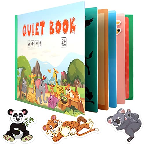TOPJOWGA Quiet Book, Ruhiges Buch Montessori for Toddlers, Interactive Busy Book, Lernspielzeug Puzzle Buch Pädagogisches Spielzeug, Vorschule Rätselbuch Buch für Kinder ab 3 Jahre von TOPJOWGA