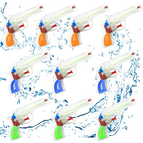 TOPJOWGA Wasserpistole Spielzeug für Kinder, 10 Stück Wasserspritzpistolen, Mini Klein Wasserpistolen Strand Wasser Pistole Water Gun, Water Blaster Spielzeug für Garten Pool Sommerpartys von TOPJOWGA