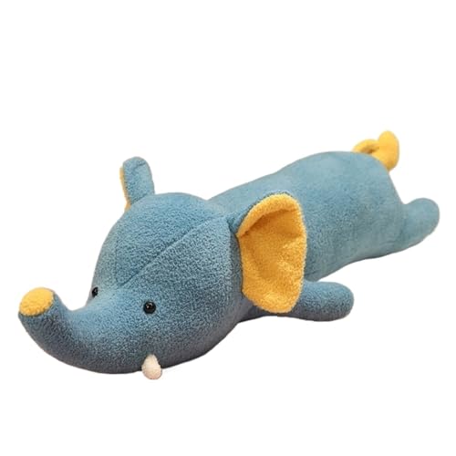 Cartoon-Tier-langes Kissen aus Plüsch, weiches, umarmendes Körperkissen for Mädchen und Jungen for Schlafen, langes Kissen, Stoffpuppe, Geschenke for Weihnachten, Geburtstag(Elephant,100CM/39IN) von TOPLITHE