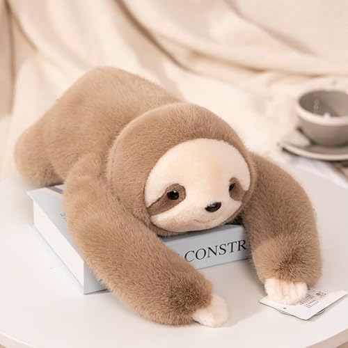 Niedliches gewichtetes Faultier Kuscheltier, Faultiere Kawaii Plüschie Stofftiere Umarmungskissen für Kinder Jungen Mädchen(65CM/25IN) von TOPLITHE