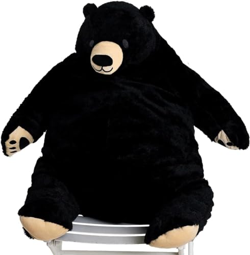 Riesiger Djungelskog Bär Kuscheltier, Simulationsbärenspielzeug Stofftier Plüschpuppe Plüschtier kuscheliger dunkelbrauner Teddybär for Valentinstag Geburtstagsgeschenk ( Color : Black , Size : 100cm/ Riesiger Djungelskog Bär Kuscheltier, Simulationsbärenspielzeug Stofftier Plüschpuppe Plüschtier kuscheliger dunkelbrauner Teddybär for Valentinstag Geburtstagsgeschenk ( Color : Black , Size : 100cm/ von TOPLITHE