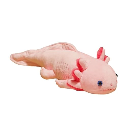 TOPLITHE Axolotl Plüschtier, niedliches realistisches Salamander-Stofftier-Plüschtier for Jungen- und Mädchengeschenke (Color : Pink, Size : 80CM/32in) von TOPLITHE