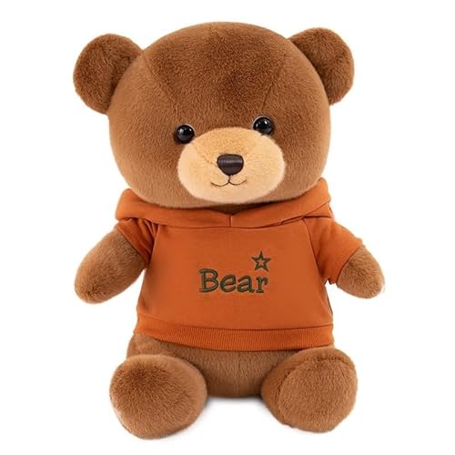 TOPLITHE Bären Plüschtier, Weicher Bär als Kuscheltier mit Kapuze Zärtliches Kuschelpüschtier Spielzeug for Kindergeburtstage und Weihnachten(Brown,45CM/17IN) von TOPLITHE