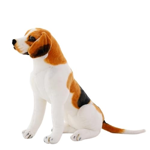 TOPLITHE Beagle Hund Kuscheltier, Realistisches Beagle Plüsch Welpenkissen Plüschtier for Kinder Erwachsene Weihnachts Geburtstagsgeschenk(Standing,75CM/29IN) von TOPLITHE